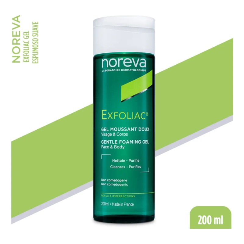 Gel Limpiador Noreva Exfoliac Acné Regulador De Sebo 200ml