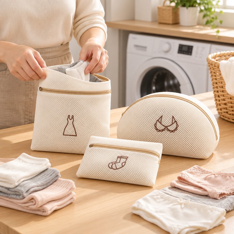 Reusable Fine Mesh Laundry Bags for Delicate Clothes – Polyester