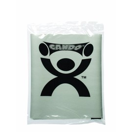 CanDo Singles Low Powder Exercise Band, 4-foot singles, Silver: XX-Heavy