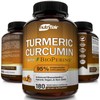 Turmeric Curcumin with BioPerine Black Pepper 95% Curcuminoids 1300mg 180 Caps