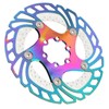 Mountain Bike TitaniumPlated Cooling Disc Brake Rotor 6 Nails Cycling