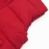 Kids Padded Vest Winter Puffy Detachable Hooded Zipper Up Sleeveless