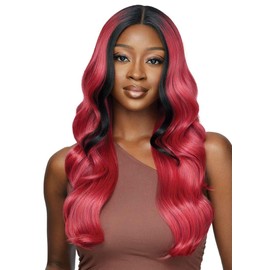 Outre Lace Front Wig - Color Bomb - Honor (DRFF1B/RICH BURGUNDY)