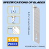 DOWELL 18mm Snap Off Blades SK5 Utility Knife Retractable Blades