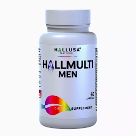 HALLUSA NATURAL HALLMULTIVIT Men's  - Multivitamin for Men - Vitamins and Minerals - Supplement