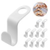 BOUMVID Clothes Hanger Connector Hooks, 10 Pcs Coat Hangers Hooks