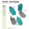 Notch Compact Dual Wedge Interlocking Ergonomic Design for Climbing Arborists,
