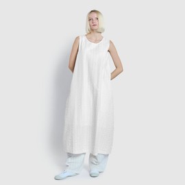 JAJU [JAJU] Women's Cotton Seersucker Sleeveless Dress (Choose 1 of 2)