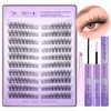 Pawotence Wispy Lash Clusters Kit Cat Eye Lash Extension Kit