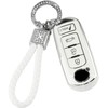 PIFOOG TPU Key Fob Cover with Bling Key Chain Keyless