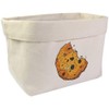 Azeeda Large 'Bitten Cookie' Canvas Organiser/Storage Bag (OR00010858)
