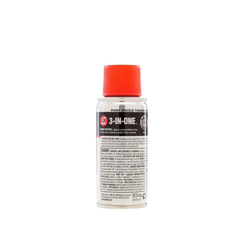 3-IN-ONE - 120077 Lock Dry Lube, 2.5 OZ [12-Pack]