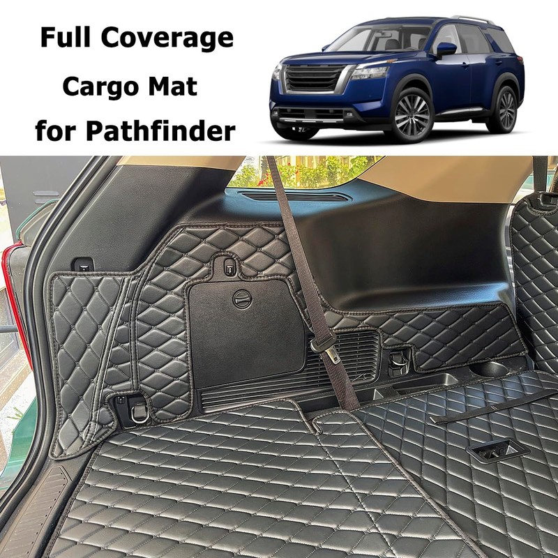 7DEEKEI Cargo Mat Compatible with Nissan Pathfinder 2022-2025 Trunk Mat
