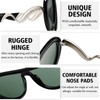 SHEEN KELLY Oversized Trendy Polarized Aviator Sunglasses for Women Men