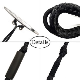 Bungee Dock Lines Shock Bungee Docking Rope Stretchable Boat Accessories Mooring Rope with Clip and Foam Float Perfect for Jet Ski, SeaDoo, Yamaha WaveRunner, Kayak, Pontoon(4ft -5.5ft)-2 Pack