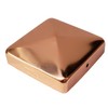 3.5" x 3.5" Solid Copper Pyramid Post Cap for True/Actual