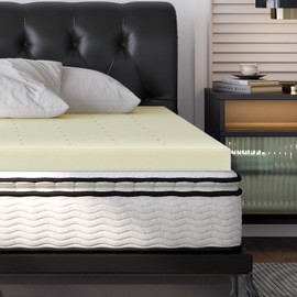 Giantex Bed Mattress Topper, 3 Inch Thickness Soft Mattress Pad, King Bed Topper