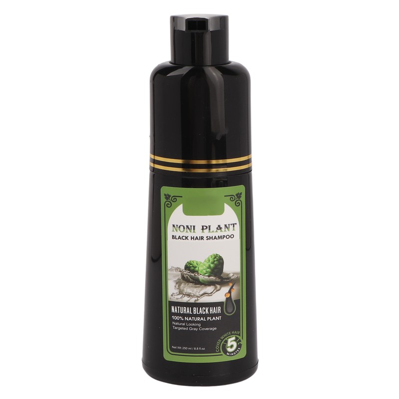 Black Hair Shampoo White Hairs Dye Colouring Quick Dyeing 250ml