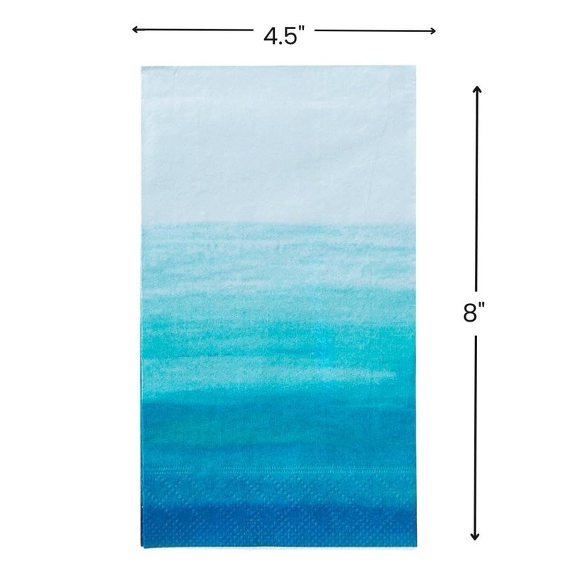 Coastal Seaside Dinner Napkins - Party Supplies - 16 Pack