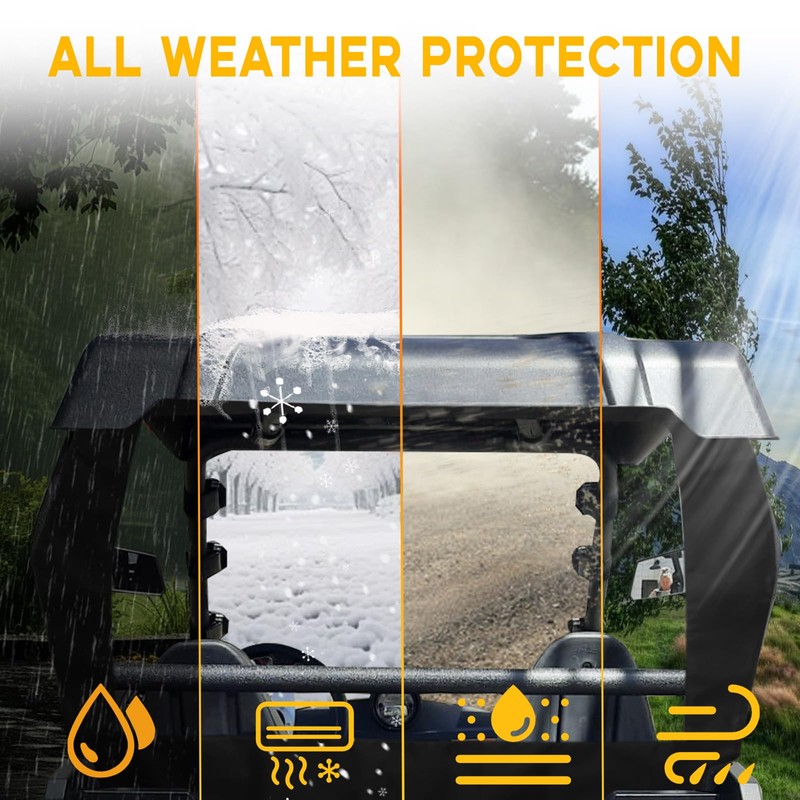 Chikia Hisun Strike 250 UTV Rear Windshield,Small UTV Back Window