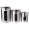 Fox Run 6103 Canister Set, Stainless Steel, 3-Piece Metallic, 5.75