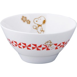 Peanuts SN1901-312 Snoopy Rice Bowl, Nostalgia Series, Rice, Made in Japan, Yamaka Shoten