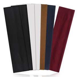 Headbands for Women Non Slip 7Pcs Elastic Head Bands for Women's Hair Soft Cotton Cloth Fashion Stretch Headbands for Women for Daily Workout Sports Running Yoga