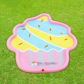 Non-Slip Sprinkler for Kids | Dog Sprinkler Shallow Pool - Portable Outdoor Game Water Toys for 3+ Years Old Girls Boys Children Toddler or Dog