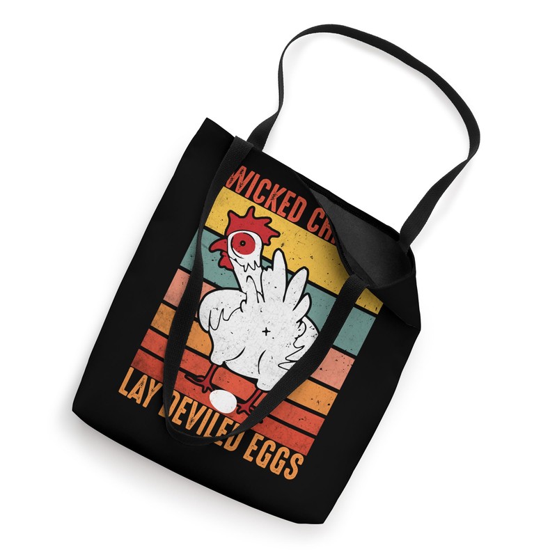 Wicked Chickens Lay Deviled Eggs Vintage Chicken With Eggs Tote
