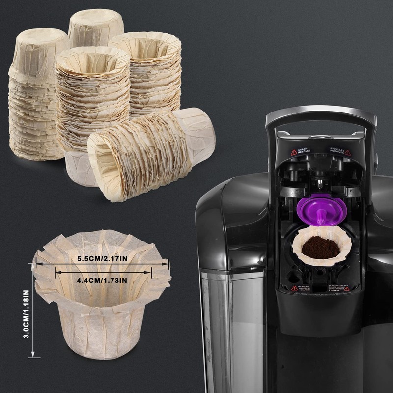 300 Count Disposable K Cup Filters, Coffee Filter Paper for