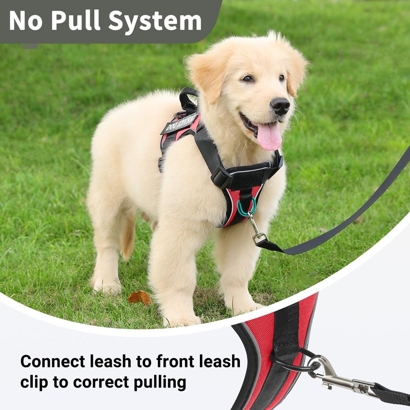 Belababy Dog Harness Small Medium Large, Reflective Tactical No Pull