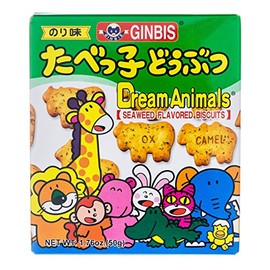 Ginbis Animal Biscuits Seaweed
