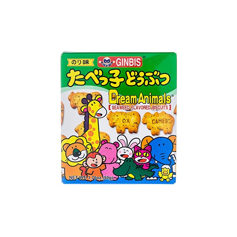 Ginbis Animal Biscuits Seaweed