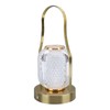 Cordless Rechargeable Lantern LED Table Lamp 3600mAh Battery Operated Stepless