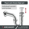 Kirchhoff 98848118 Immersion Pipe for Siphon 25 cm Chrome, Pipe