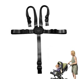 5-point safety belt, five-point safety belts for Stokke Tripp Trapp belt and high chair belt, 5-point high chair belt, safety belt extension, pram safety belt