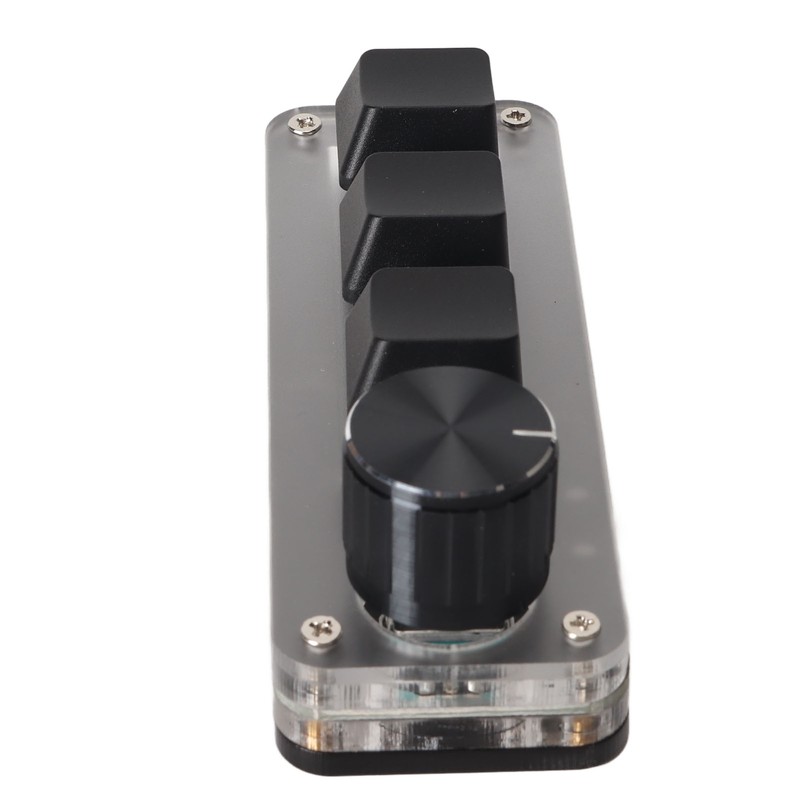 USB Mini 3 Key Keypad with Knob DIY Programmable Type