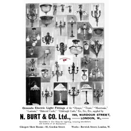 OLD ADVERTISING REPRINT, N. BURT & COMPANY SUPPLIER TO TITANIC & WHITE STAR LINE
