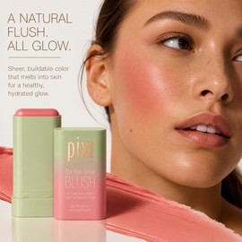 Pixi- Hidratante y humectante: Tinte sólido para mejillas enriquecido con ginseng y aloe vera para hidratar y acondicionar. Tinte sólido innovador e hidratante para mejillas formulado con un pigmento