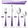 24 Pieces Flatware Set, Stainless Steel Cutlery Set with Silverware