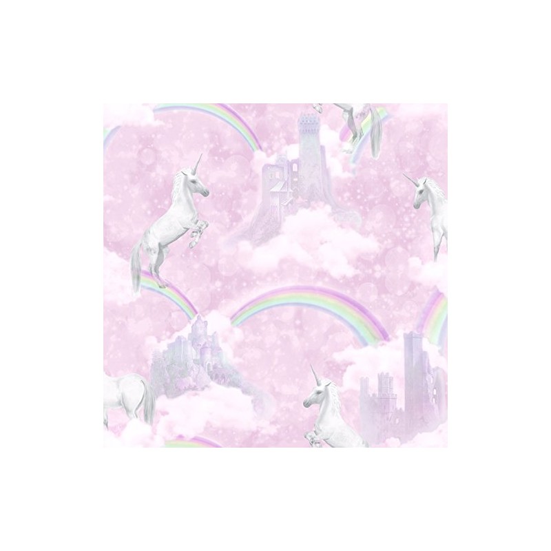 I Believe in Unicorns Wallpaper - Pink