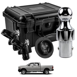 YzusGomumu 60638 Gooseneck Hitch Ball Puck System Gooseneck Hitch Kit with Box 38,000 lbs 2-5/16-In Ball Compatible with 2013-2023 Ram 2500 3500
