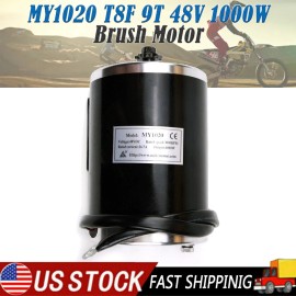 Unite MY1020 48V 1000W Brush Motor For Go Kart Golf Cart ATV Quad E-Bike Scooter Trike