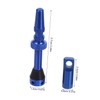 BESPORTBLE 4pcs Blue Aluminum Alloy Tubeless Valve Stem Kit for