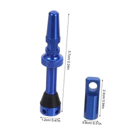 BESPORTBLE 4pcs Blue Aluminum Alloy Tubeless Valve Stem Kit for Mountain and Road Bikes Durable Bike Tubeless Valve Replacement with Stable Air Pressure for Enhanced Riding Performance