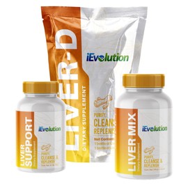 iEvolution 21D-Challange, Liver Detox, Colon Detox Cleanse - Liver-D & Colon-D, Liver Complex Supplement to Detox, Cleanse, and Repair The Liver | Natural Ingredients