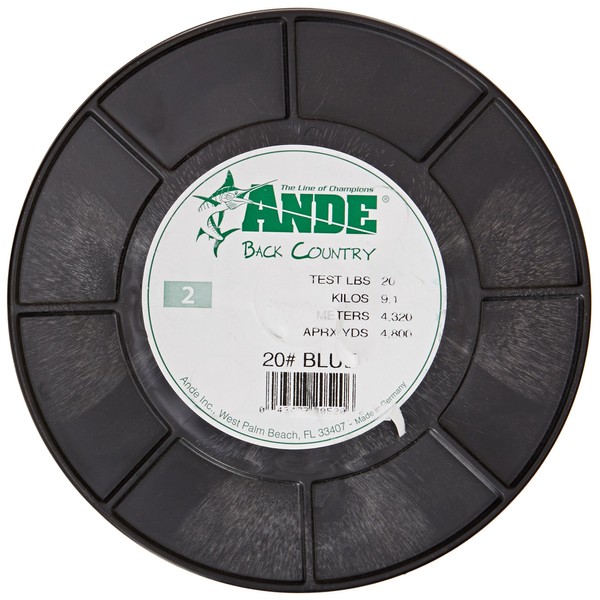 Ande A2-20BC Back Country Monofilament Fishing Line, 2-Pound Spool, 20-Pound