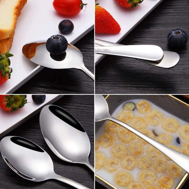 HAN Set of 6 Tea Spoons - Genuine Stainless Steel