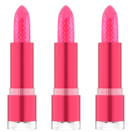 Catrice Glitter Glam Glow Lip Balm, Lipstick, No. 010, Pink, Moisturising, Nourishing, Colour Matching, Vegan, Paraben-Free, No Microplastic Particles, Nanoparticles Free, Pack of 3 (3 x 3.2 g)
