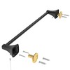 WZRUA 18 Inch Matte Black Towel Bar Towel Rack for